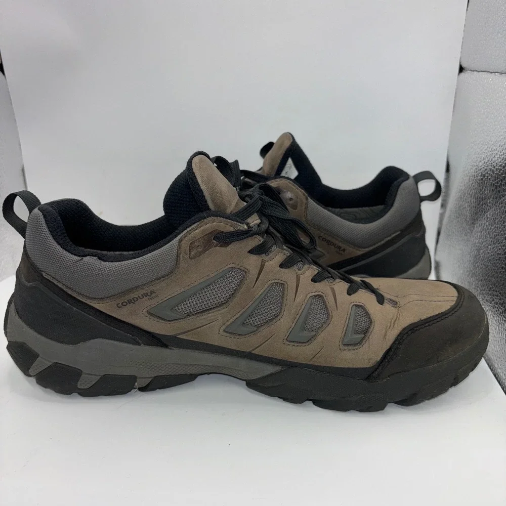 Oboz Bridger Low B-DRY Waterproof Hiking Shoes Mens 11 Brown Black Cordura